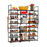 SOGA 21-Shelf Tier Shoe Storage Shelf Space-Saving Caddy Rack Organiser with Handle