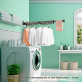 SOGA 93.2cm Suction-Mounted Retractable Clothing Drying Rack