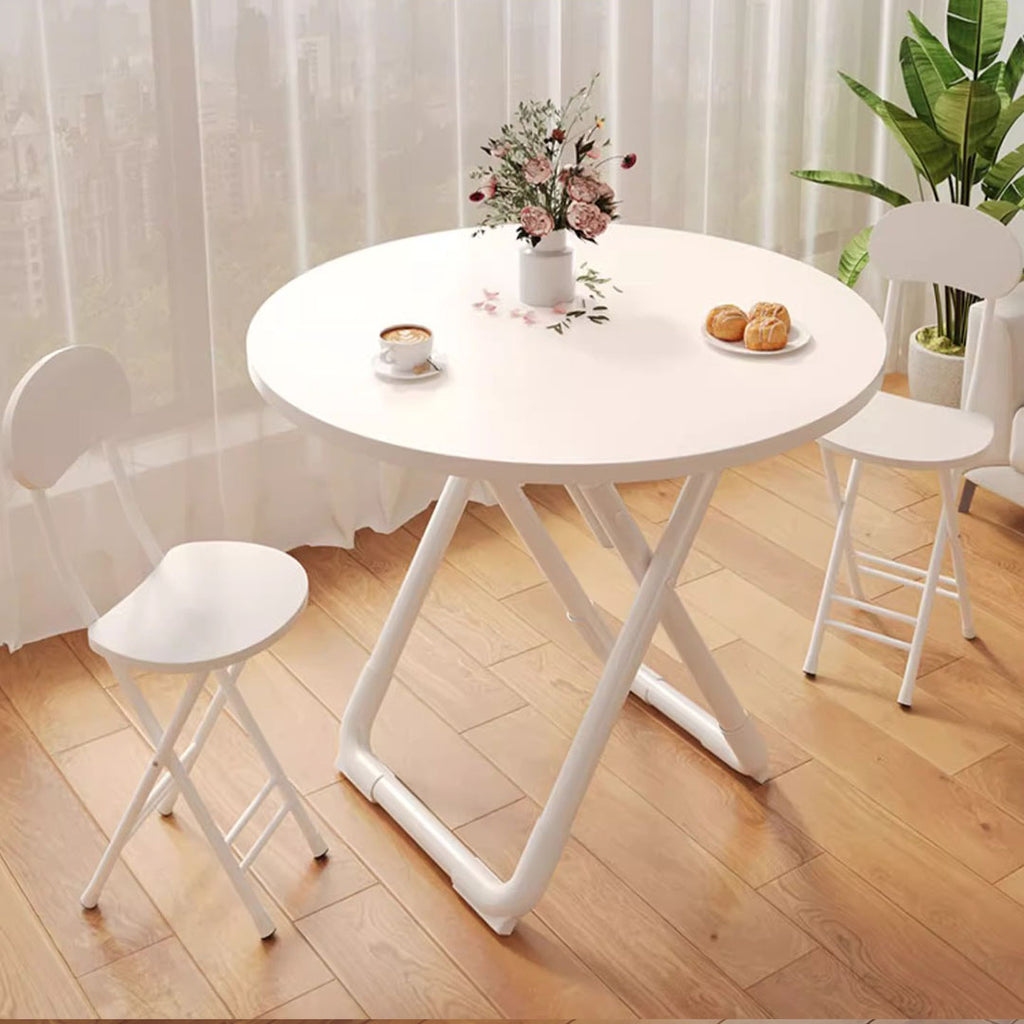SOGA 80cm White Modern Minimalist Table with Sleek Surface Stylish and ...