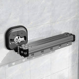 SOGA 2X 127.5cm Suction-Mounted Retractable Clothing Drying Rack Foldable Hanger