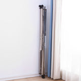 SOGA 2X 2.0m Portable Standing Clothes Drying Rack Foldable Space-Saving Laundry Holder with Wheels