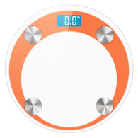 SOGA 180kg Digital Fitness Weight Bathroom Gym Body Glass LCD Electronic Scales Orange