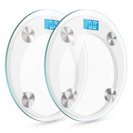 SOGA 2x 180kg Digital Fitness Weight Bathroom Gym Body Glass LCD Electronic Scales White