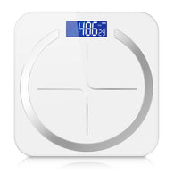 SOGA 180kg Glass LCD Digital Fitness Weight Bathroom Body Electronic Scales White
