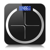 SOGA 180kg Glass LCD Digital Fitness Weight Bathroom Body Electronic Scales Black