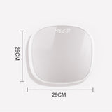 SOGA 2X 180kg Digital LCD Fitness Electronic Bathroom Body Weighing Scale White