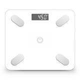 SOGA 2X Wireless Bluetooth Digital Body Fat Scale Bathroom Health Analyzer Weight Fish/White