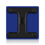 SOGA 2X Glass LCD Digital Body Fat Scale Bathroom Electronic Gym Water Weighing Scales Blue/White