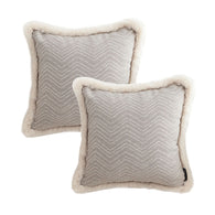 SOGA 2X 45cm Wabi-sabi Herringbone Square Throw Pillow