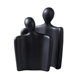 SOGA Ornament Set of 2 Abstract Human Figurine Sculptures Minimalist Modern Art Statues for Home Décor