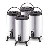 SOGA 4X 14L Portable Insulated Cold/Heat Coffee Tea Beer Barrel Brew Pot With Dispenser