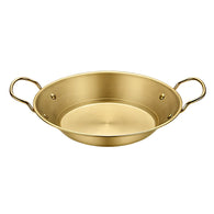 SOGA 21cm Signature Dry Pot And crafted with 201 Material in Gold for Kitchen Essential