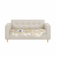 SOGA Three-Seater Beige Horse Print 90x210cm Throw Blanket Sofa Cover