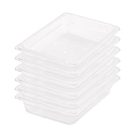 SOGA 65mm Clear Gastronorm GN Pan 1/2 Food Tray Storage with Lid