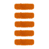 SOGA 5X 50x12 Orange Microfiber Flat Mop Floor Cleaning Pads Rotating Dust Remover