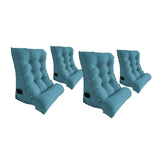 SOGA 4X 60cm Blue Triangular Wedge Lumbar Pillow Headboard Backrest Sofa Bed Cushion Home Decor