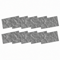SOGA Peel & Stick Floor and Wall Tiles 30 x 60cm 10 Pack Grey Faux Marble