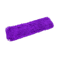 SOGA 90x22 Purple Microfiber Flat Mop Floor Cleaning Pads Rotating Dust Remover