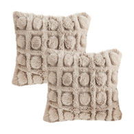 SOGA 2X 45cm Wabi-sabi Herringbone Plush Square Throw  Pillow