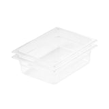 SOGA 150mm Clear Gastronorm GN Pan 1/2 Food Tray Storage Bundle of 4