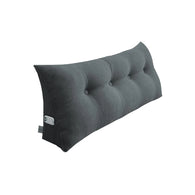 SOGA 120cm Dark Grey Triangular Wedge Bed Pillow Headboard Backrest Bedside Tatami Cushion Home Decor