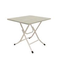 SOGA Wood-Colored Dining Table Portable Square Surface Space Saving Folding Desk Home Decor