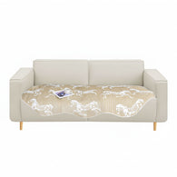 SOGA Four-Seater Beige Horse Print 90x260cm Throw Blanket Sofa Cover