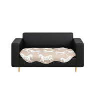 SOGA Two-Seater Beige Horse Print 90x90cm Throw Blanket Sofa Cover