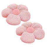 SOGA 2X Pink Flower Cushion Shaped for Floor and Sitting Throw Pillow