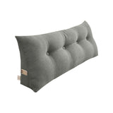 SOGA 120cm Grey Triangular Wedge Bed Pillow Headboard Backrest Bedside Tatami Cushion Home Decor