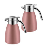 SOGA 2X 1.8L Stainless Steel Water Bottle Insulated Vacuum Flask Coffee Jug Thermal Pink