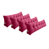 SOGA 4X 180cm Pink Triangular Wedge Bed Pillow Headboard Backrest Bedside Tatami Cushion Home Decor