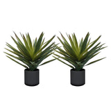 SOGA 2X 45cm Yucca Plant Giant Palm Lily Artificial Plant Tabletop Home Accent Decor