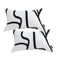 SOGA 2X 30x50cm French Cushions – 14cm Thick Cotton Seat Pads