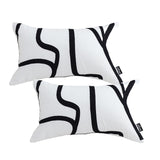SOGA 2X 30x50cm French Cushions – 14cm Thick Cotton Seat Pads