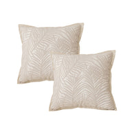 SOGA 2X 45cm Elegant Palm Leaf Texture & Jacquard Square Throw  Pillow