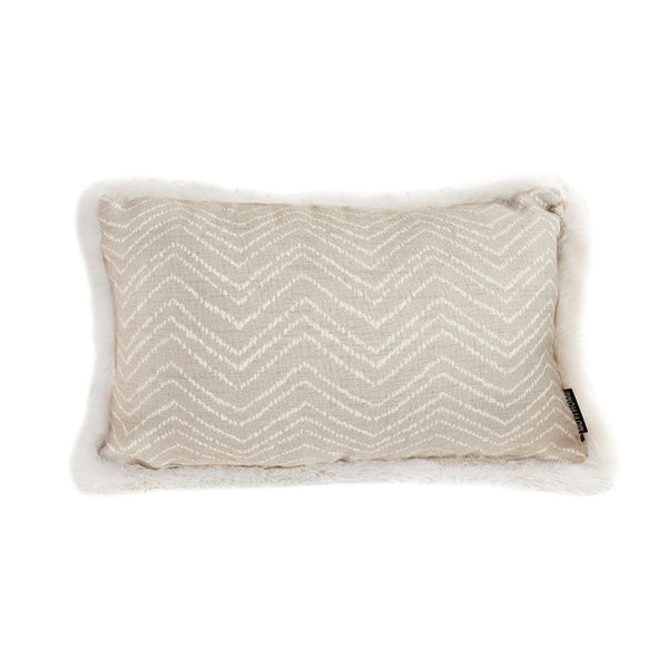 SOGA 30cm  Wabi-sabi Cushion Herringbone Lumbar Throw  Pillow