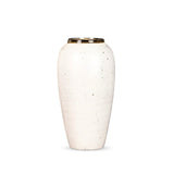 SOGA 35x17cm Plain White Large Ceramic Flower Vase Elegant Living Room Home Decor