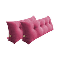 SOGA 2X 120cm Pink Triangular Wedge Bed Pillow Headboard Backrest Bedside Tatami Cushion Home Decor