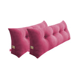 SOGA 2X 120cm Pink Triangular Wedge Bed Pillow Headboard Backrest Bedside Tatami Cushion Home Decor