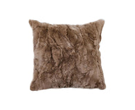 SOGA 50cm Taupe Faux Fur Textured Plush Throw Pillow