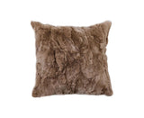 SOGA 50cm Taupe Faux Fur Textured Plush Throw Pillow