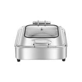 SOGA Stainless Steel Square Chafing Dish Tray Buffet Cater Food Warmer Chafer with Top Lid