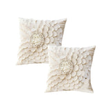 SOGA 2X 45cm Pillow Sunflower Cover 100% Cotton Covers Linen Case Cushion Throw Pillow