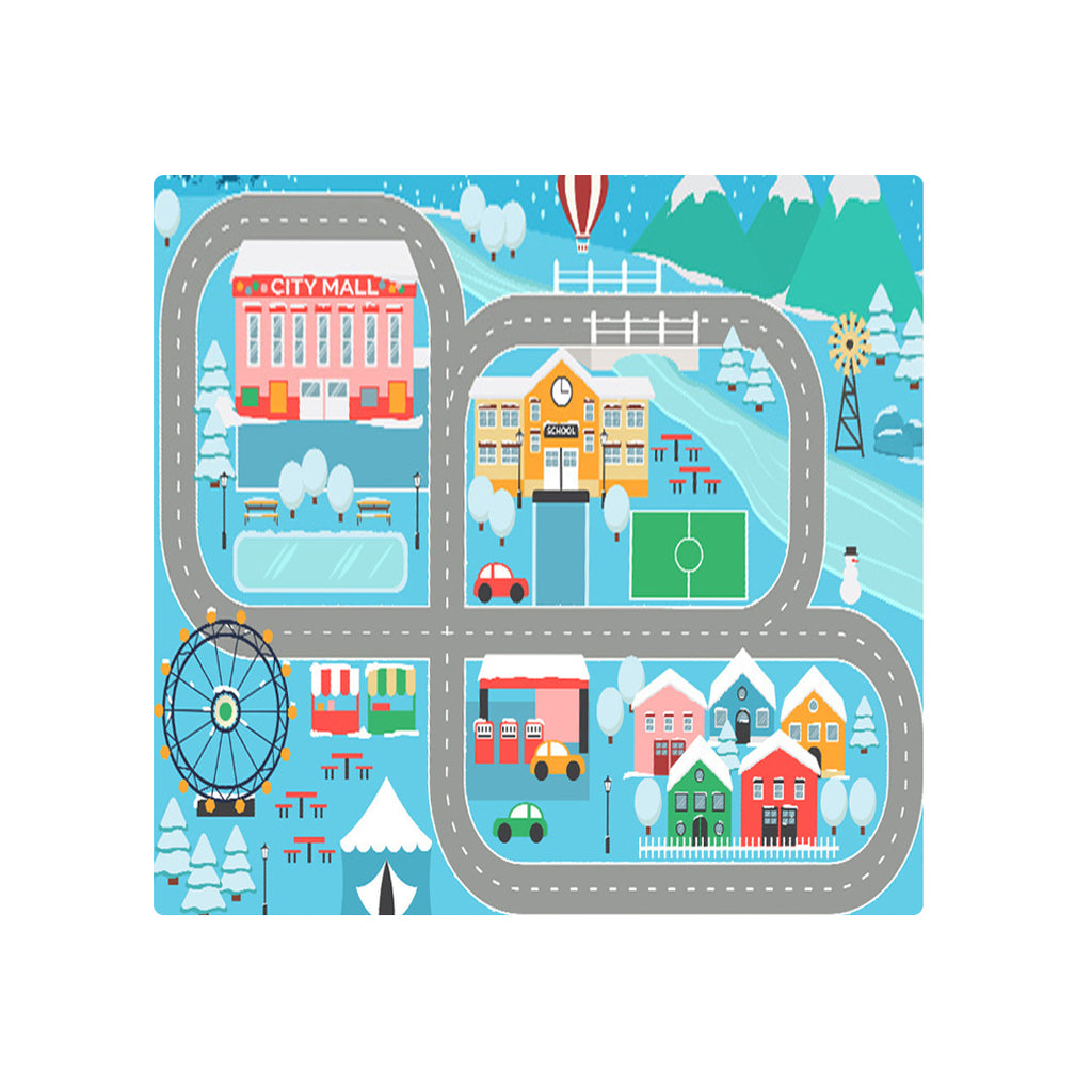 SOGA 120cm Kids Rug Street Map Play Mat Educational Baby Theme Park Ar ...