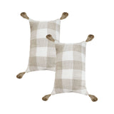 SOGA 2X 30CM Pillow Lumbar Cover Decorative Plaid Farmhouse Cushion Throw Pillow