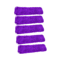 SOGA 5X 90x22 Purple Microfiber Flat Mop Floor Cleaning Pads Rotating Dust Remover