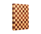 SOGA 40cm Premium Checkered Pattern Wooden Multi-Wood Cutting Board