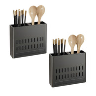 SOGA 2X Wall Mounted Kitchen Utensil Storage Rack Spoon Fork Chopstick Space-Saving Organiser