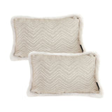 SOGA 2X 30cm  Wabi-sabi Cushion Herringbone Lumbar Throw  Pillow